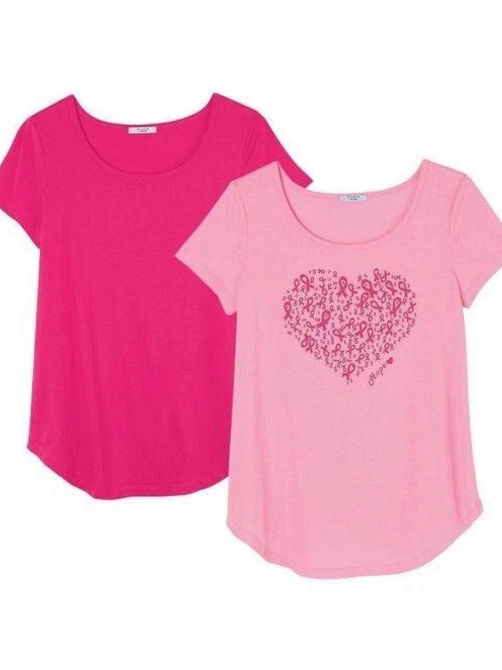Avon Breast Cancer Awareness T-shirts 2 Pack Large NEW